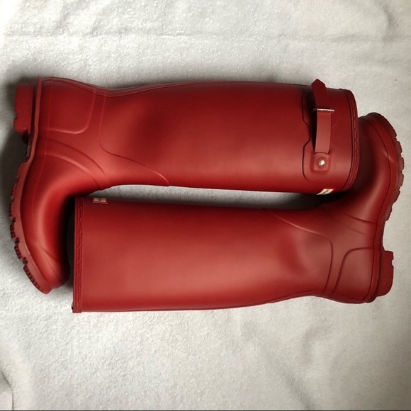❣️SOLD❣️Hunter Original Tall Red Rain Boots NIB - Picture 8 of 9